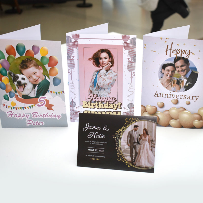 Personalised cards and invitations available at Braehead and Silverburn.