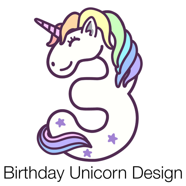 Birthday Unicorn Number | Teddies & Squidgy's