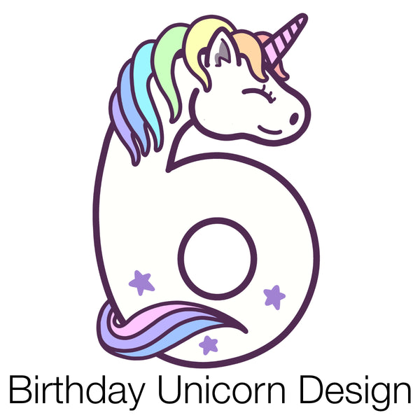 Birthday Unicorn Number | Teddies & Squidgy's