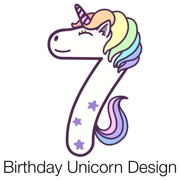 Birthday Unicorn Number | Teddies & Squidgy's