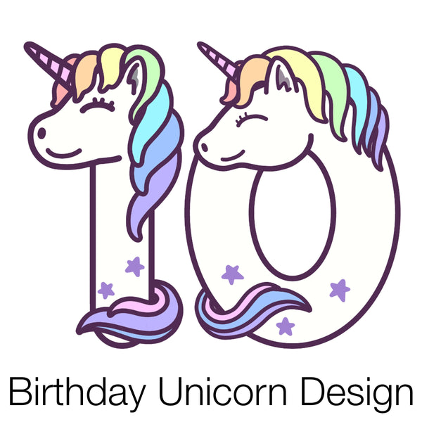 Birthday Unicorn Number | Teddies & Squidgy's