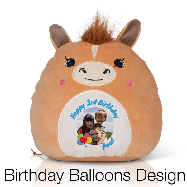Birthday Balloons (Blue) | Teddies & Squidgy's