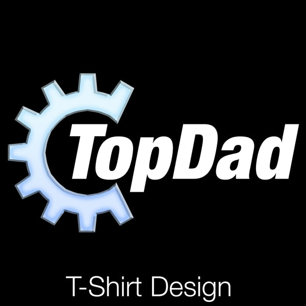 Top Dad | Fathers Day Black T-Shirt