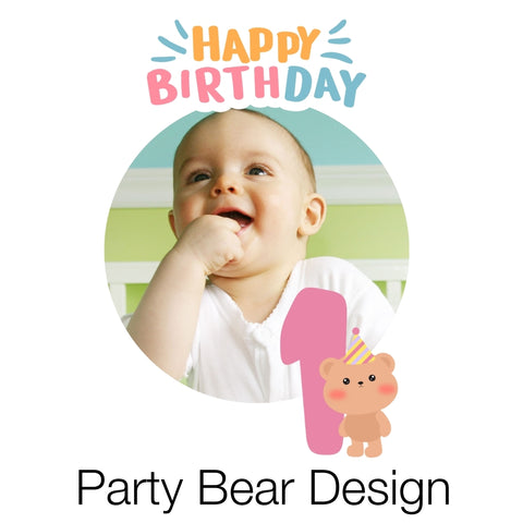 Birthday Party Bear Design