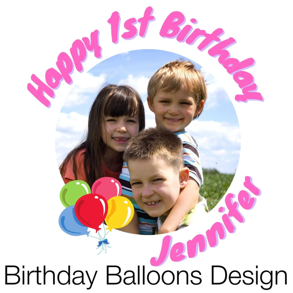 Birthday Balloons Design (Pink)