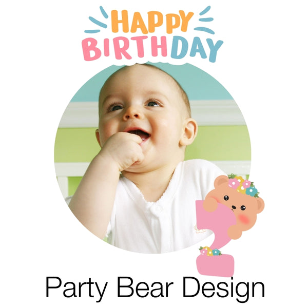 Birthday Party Bear Design