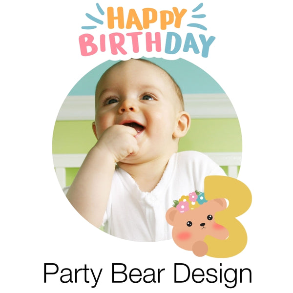 Birthday Party Bear Design