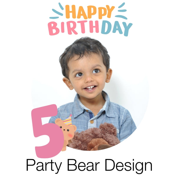 Birthday Party Bear Design