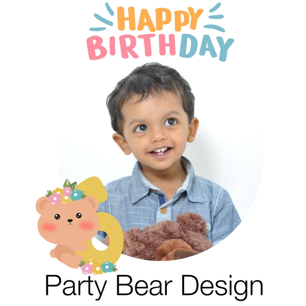 Birthday Party Bear Design