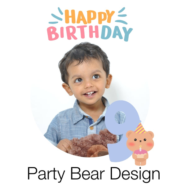 Birthday Party Bear Design