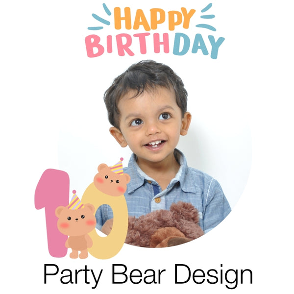 Birthday Party Bear Design