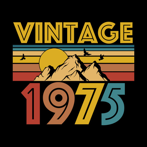 70's Vintage Mountain | Black T-Shirt