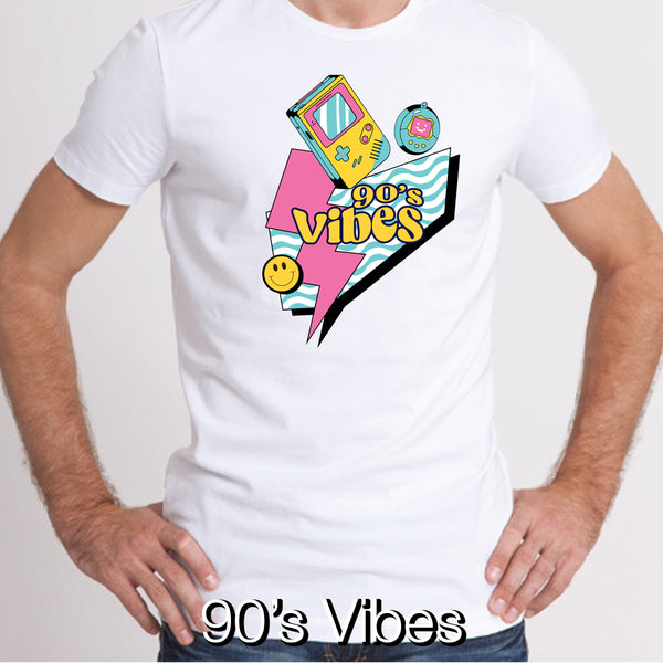 90s Vibe | White T-shirt