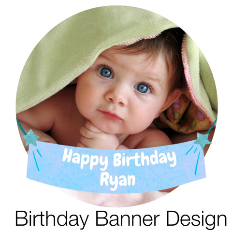 Birthday Banner Design (Blue)