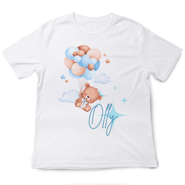 Balloon Bear (Blue or Pink) | Baby Grow