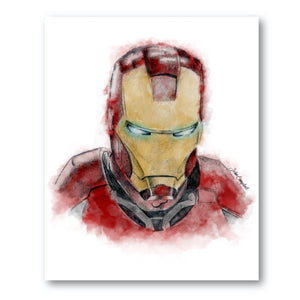 Stark (Charcoal Sketch w/ Colour)