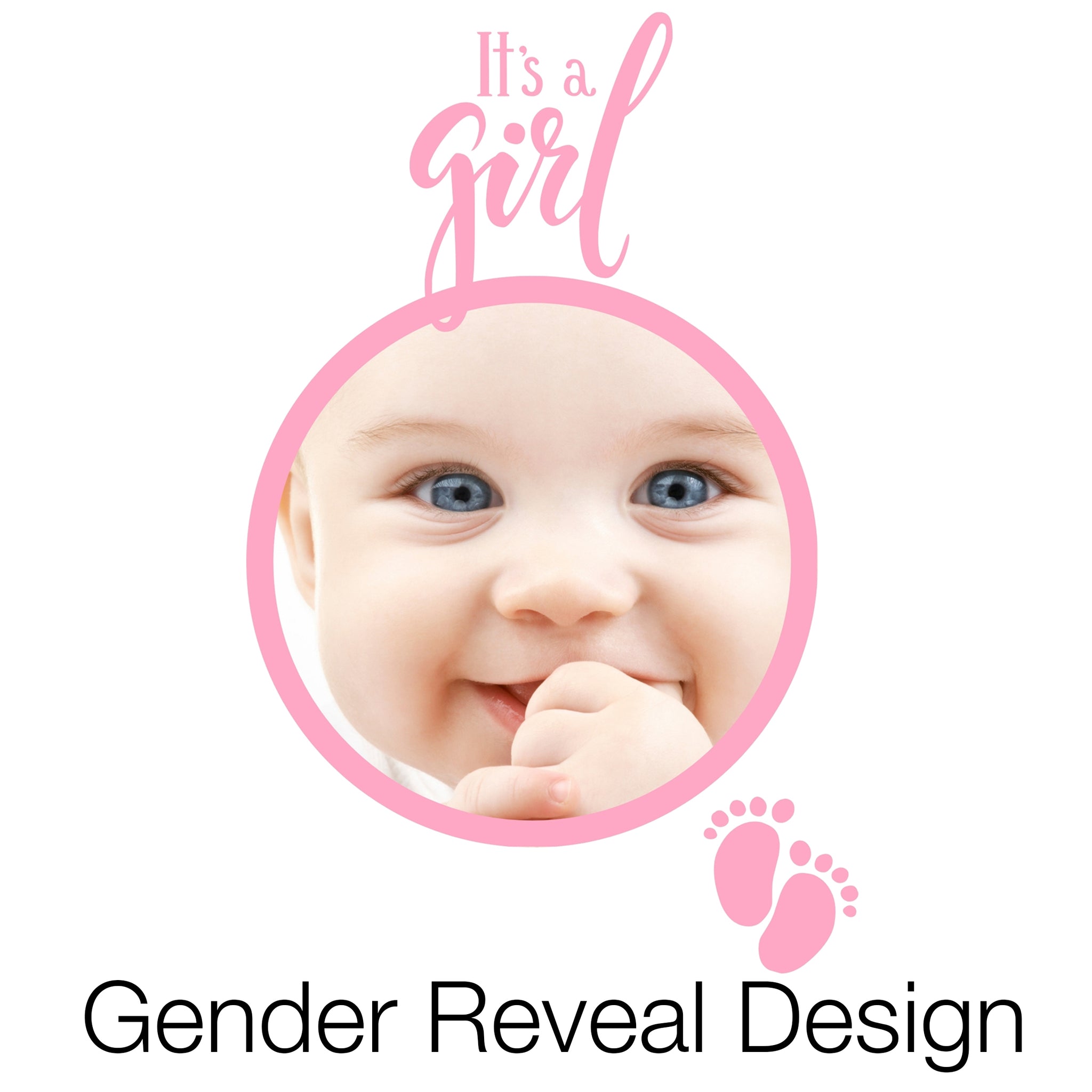 Girls Gender Reveal Design