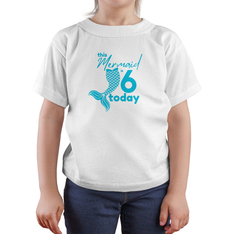 This Mermaid is (1-10) Years Old | Kids White T-Shirt