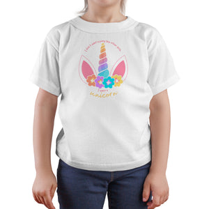 I Want A Unicorn | Kids White T-Shirt