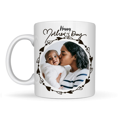 Happy Mother's Day (Black) | Personalised Mug