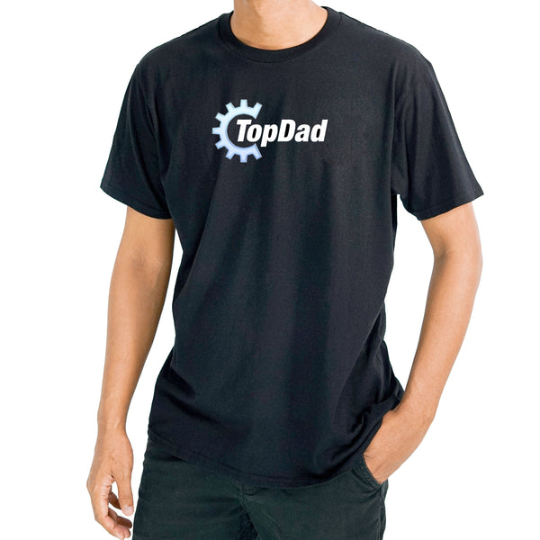 Top Dad | Fathers Day Black T-Shirt