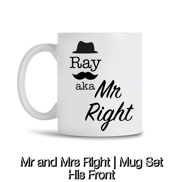 Mr and Mrs Right | Mug set