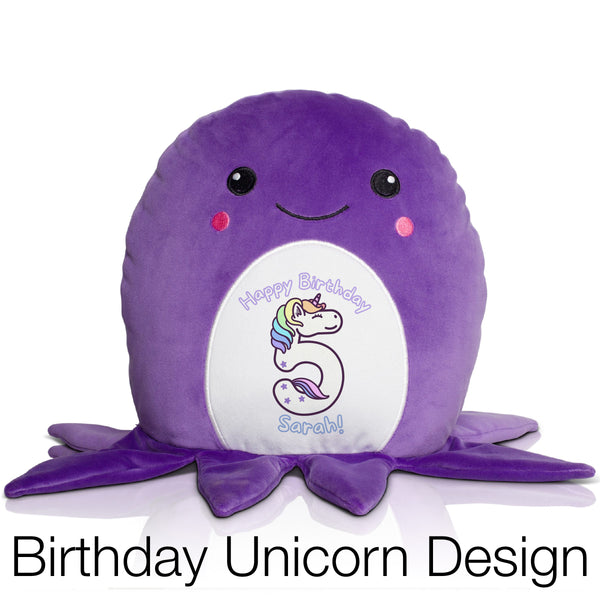 Birthday Unicorn Number Design