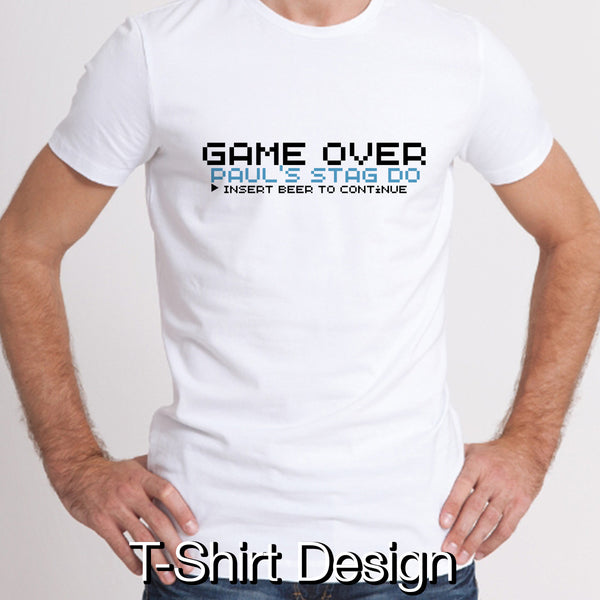 Stag Do 'Game Over' Design